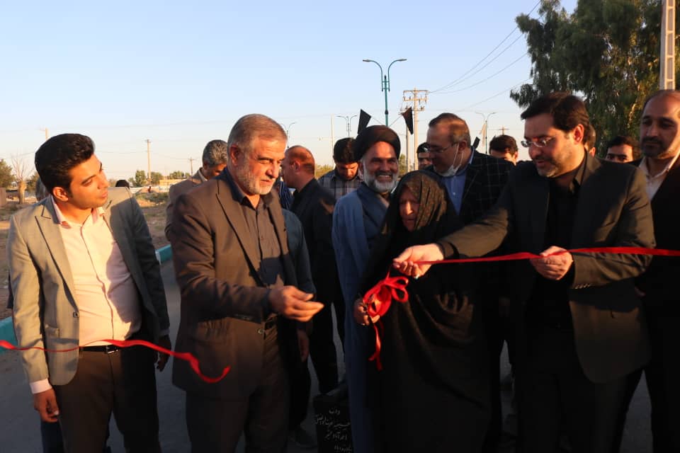 افتتاح پروژه اجرایی بلوار شهیدان صدیقی و ساماندهی ورودی روستای احمدآباد مشیر