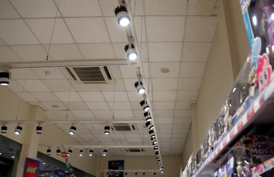 انواع نورپردازی فروشگاه