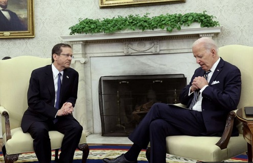 نتیجه دیدار جو بایدن با رئیس‌جمهور اسرائیل درباره ایران/از تهدید اتمی جلوگیری می شود