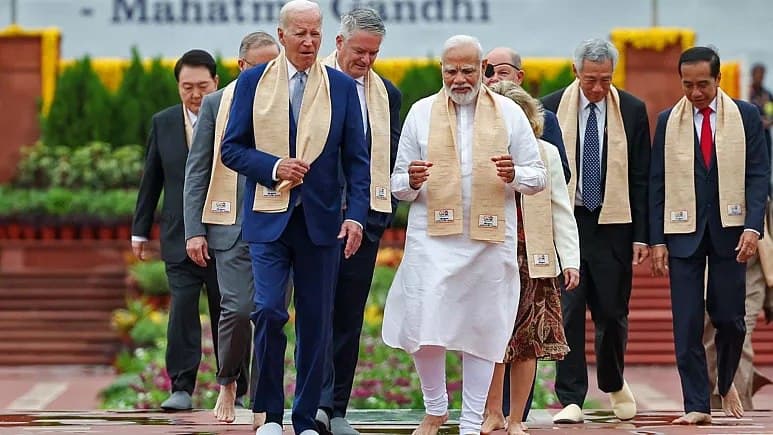ادای احترام رهبران G20 به قهرمان استقلال هند