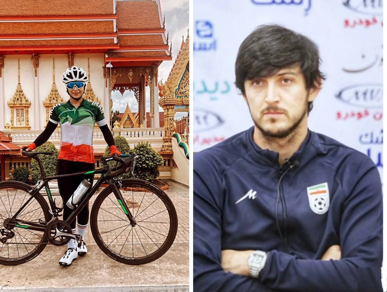 حمایت مالی آزمون از دختر دوچرخه سوار ایرانی