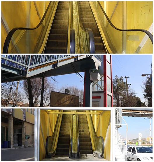 برطرف شدن مشکل پله برقی و آسانسور پل های عابر پیاده مکانیزه در سطح شهر یزد