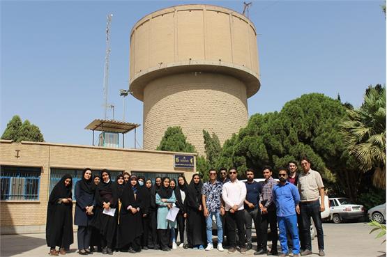 بازدید دانشجویان بهداشت محیط دانشکده علوم پزشکی شهید صدوقی از تاسیسات شرکت آبفا یزد