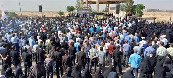 مراسم تشییع پیکر هشت نفر از متوفیان حادثه قطار مشهد – یزد