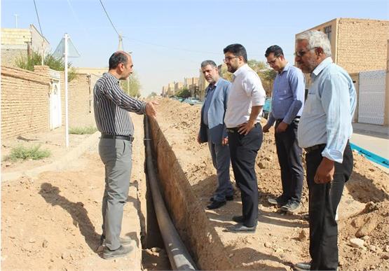 بازدید رئیس مرکز جهاد آبرسانی وزارت نیرو از پروژه های در حال اجرای آبفای یزد
