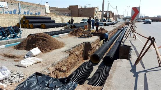 رفع معضل آبگرفتگی معابر امامشهر یزد با اجرای طرح هدایت آب های سطحی